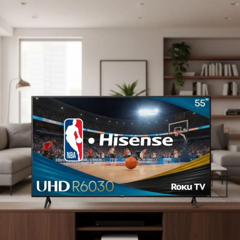 Pantalla Smart Tv Hisense UHD 55 Pulgadas 4k Roku Tv 55r6030