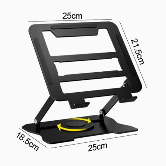 Soporte para portátil, plegable, con disipador de aleación, giratorio, soporte elevador para monitor.HOGAWAY