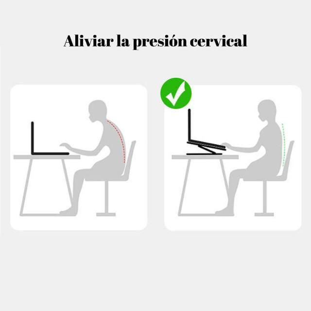 Soporte para portátil, plegable, con disipador de aleación, giratorio, soporte elevador para monitor.HOGAWAY