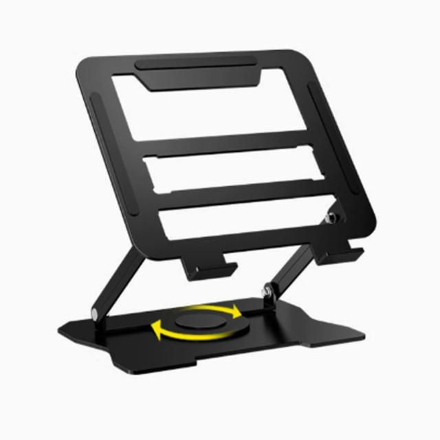 Soporte para portátil, plegable, con disipador de aleación, giratorio, soporte elevador para monitor.HOGAWAY