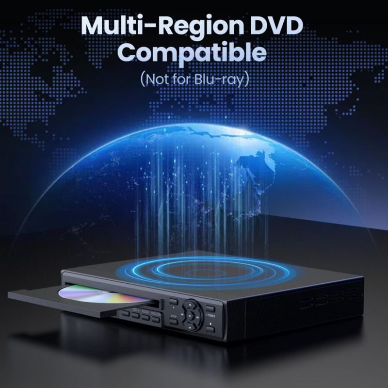 Reproductor de DVD Desibry HDMI para TV Region Free Full HD 1080p