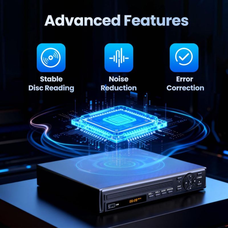 Reproductor de DVD Desibry HDMI para TV Region Free Full HD 1080p