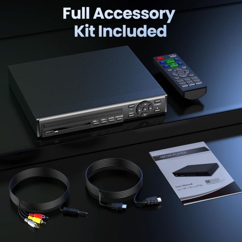 Reproductor de DVD Desibry HDMI para TV Region Free Full HD 1080p
