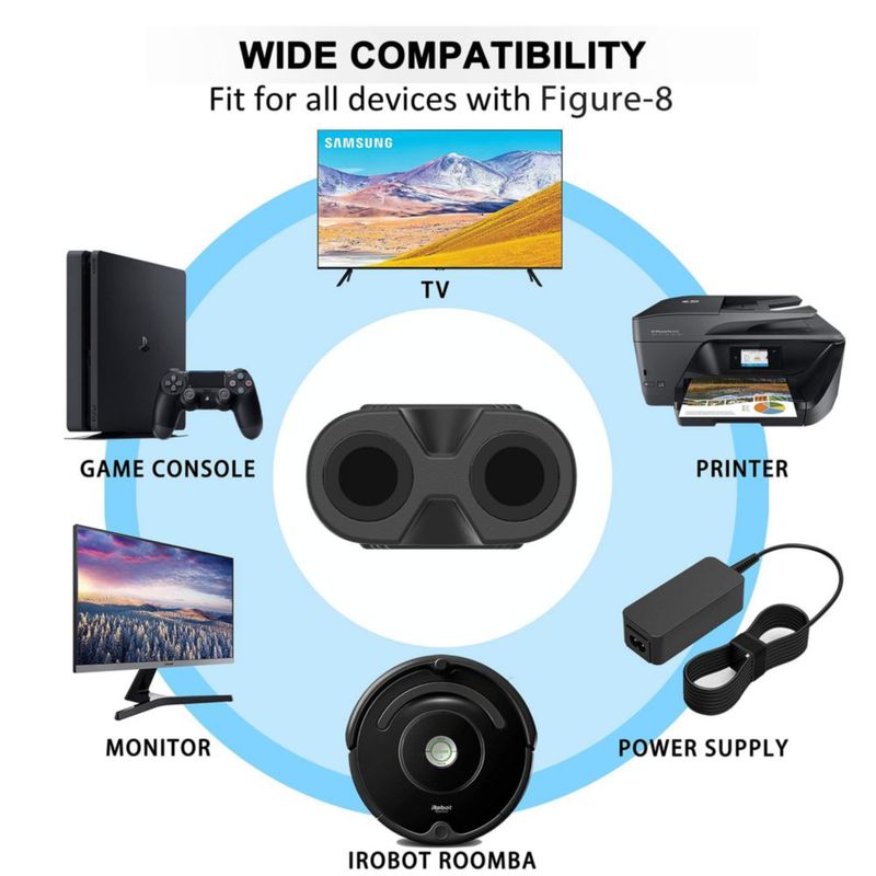 Cable de alimentación Bicmice de 37 m para Samsung LG Sony Insignia TCL