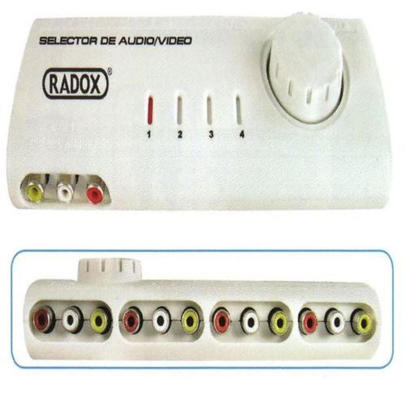 Selector de audio/video 4 entradas 1 salida