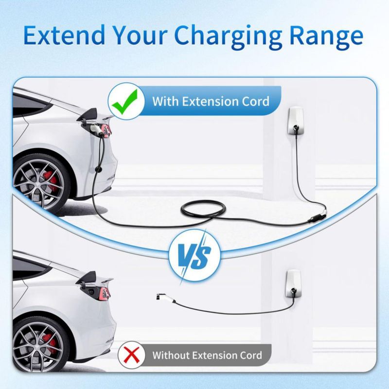 Cable de extensión para vehículo eléctrico WenStorm 50 A 240 V 65 m J1772