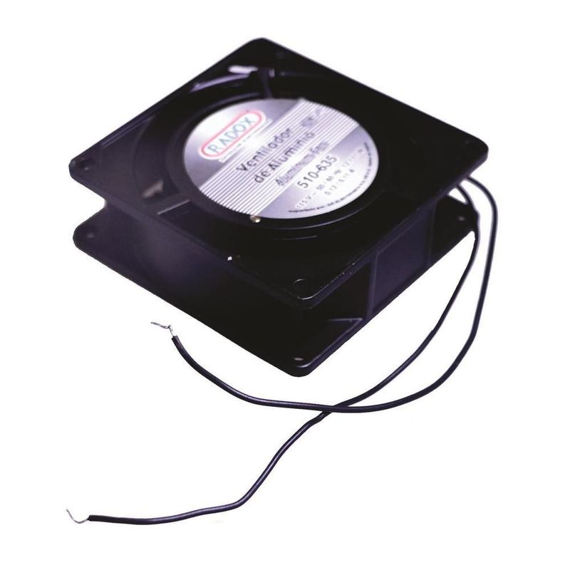 Ventilador fan de aluminio 115v 15w 2350rpm 8x8x1.5cm
