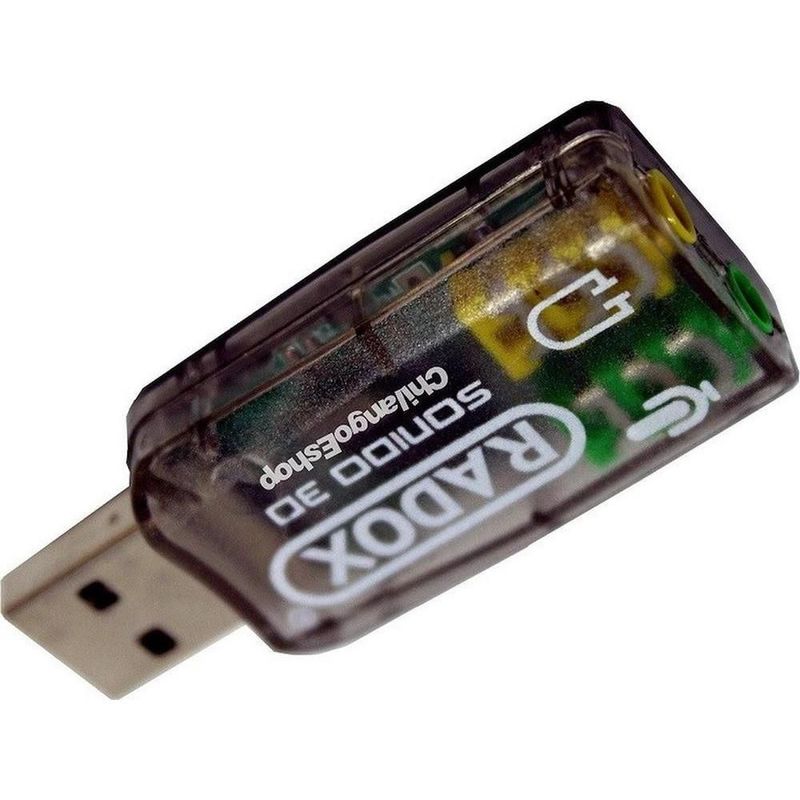 Tarjeta de sonido externa de audio usb