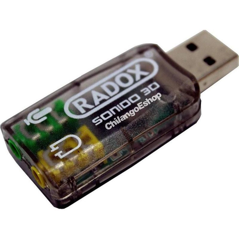 Tarjeta de sonido externa de audio usb