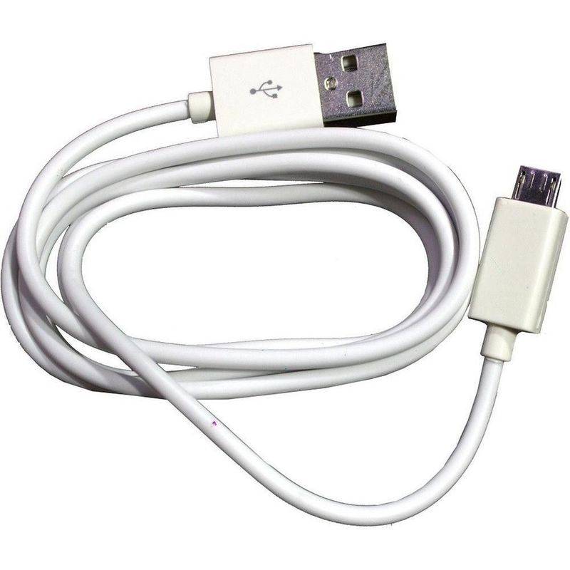 Cable usb a microusb 1 metro blanco