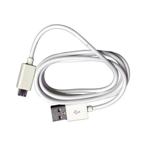 Cable usb a microusb 1 metro blanco