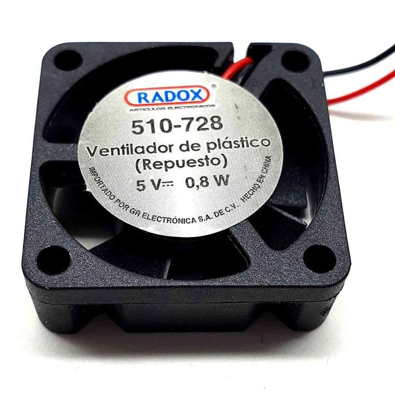 Ventilador fan de plastico 5v 0.8w 9000rpm 3x3x1cm