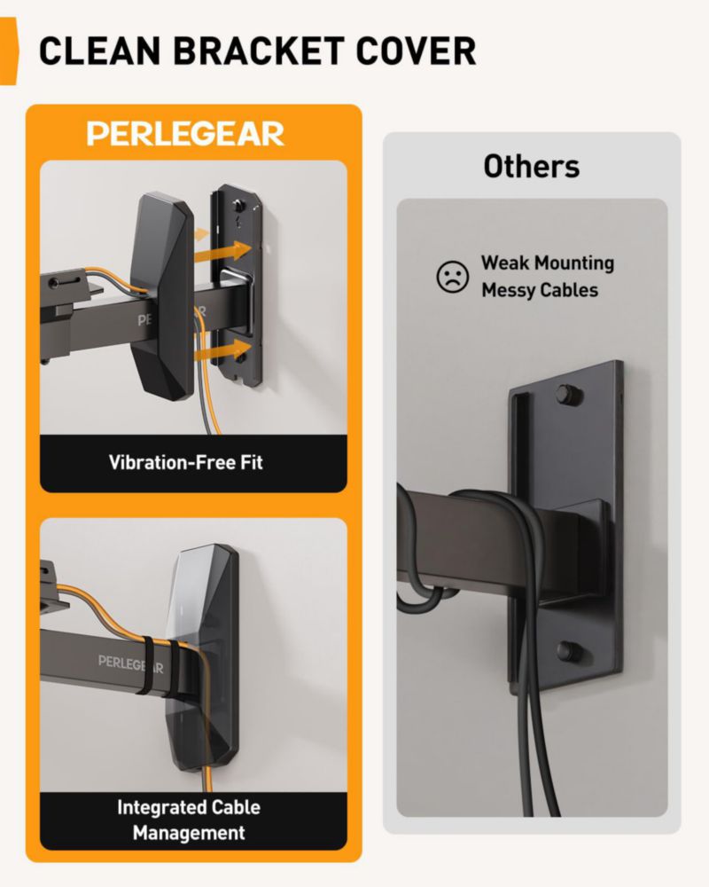 Soportes de pared para parlantes Perlegear con doble abrazadera inclinación y giro 25 kg