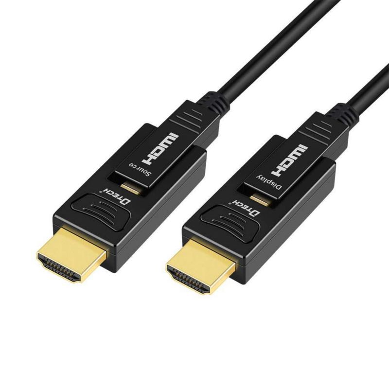 Cable HDMI de fibra óptica DTECH 15 m 4K 60 Hz 444 Chroma Subsampling