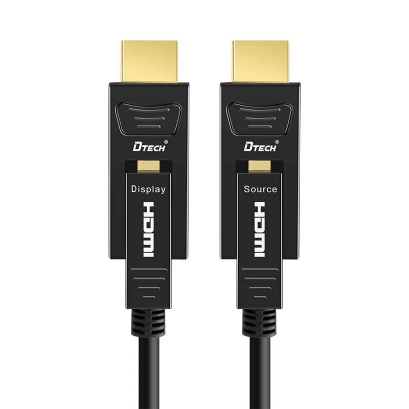 Cable HDMI de fibra óptica DTECH 15 m 4K 60 Hz 444 Chroma Subsampling