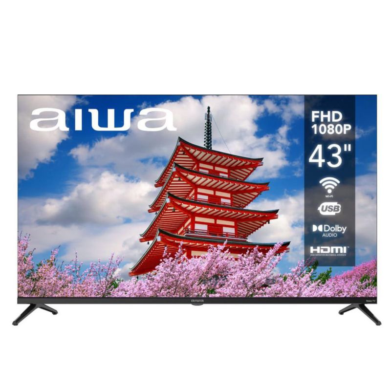 Aiwa Smart TV de 43 Pulgadas Roku TV, Pantalla LED Full HD 1080p de Al
