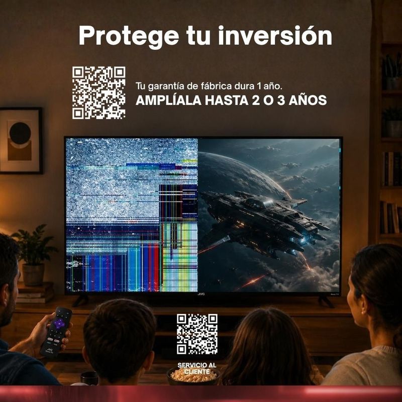 JVC Pantalla Smart TV 32 Pulgadas HD LED Frameless Roku TV