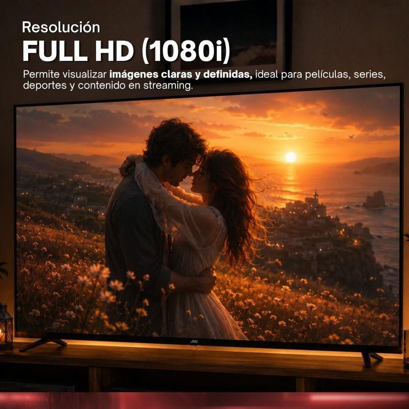 JVC Pantalla Smart TV 32 Pulgadas HD LED Frameless Roku TV