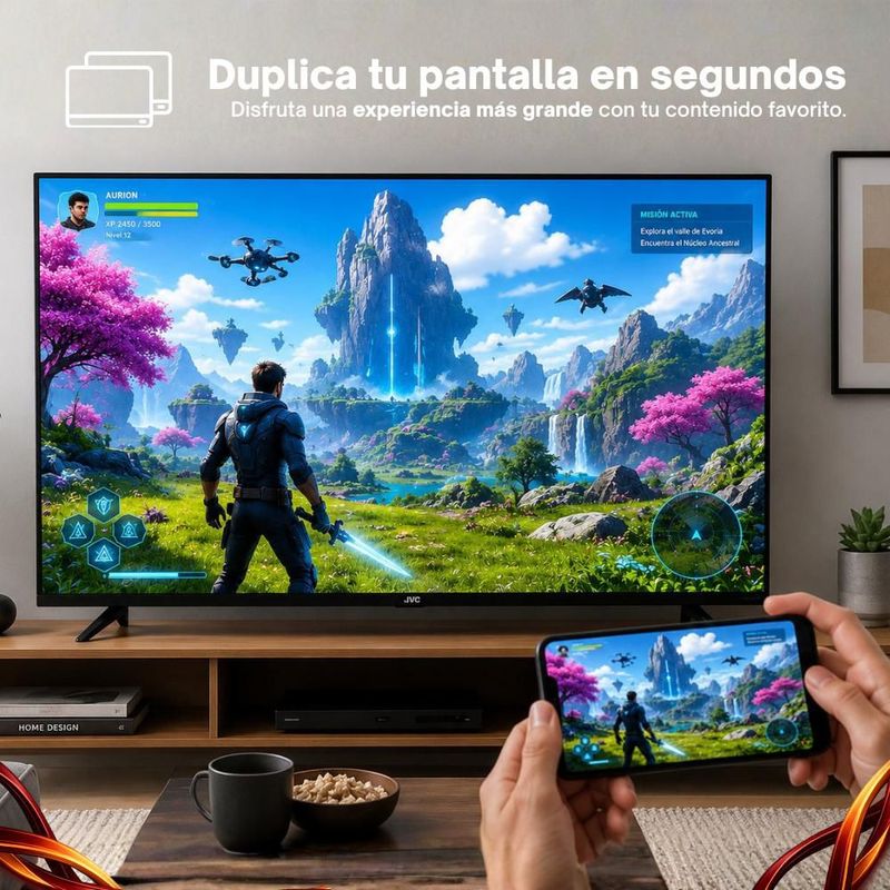 JVC Pantalla Smart TV 40 pulgadas Full HD LED Roku SI40FR