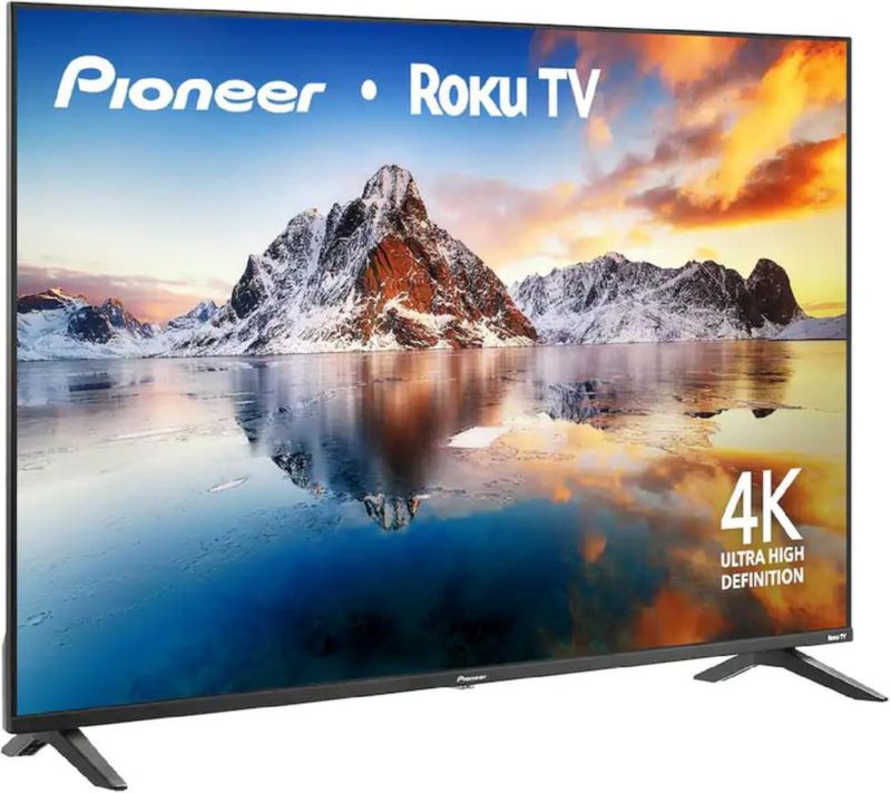 Pantalla Smart TV Pioneer 50” 4K UHD Roku HDR Dolby Audio WiFi Netflix YouTube HDMI USB