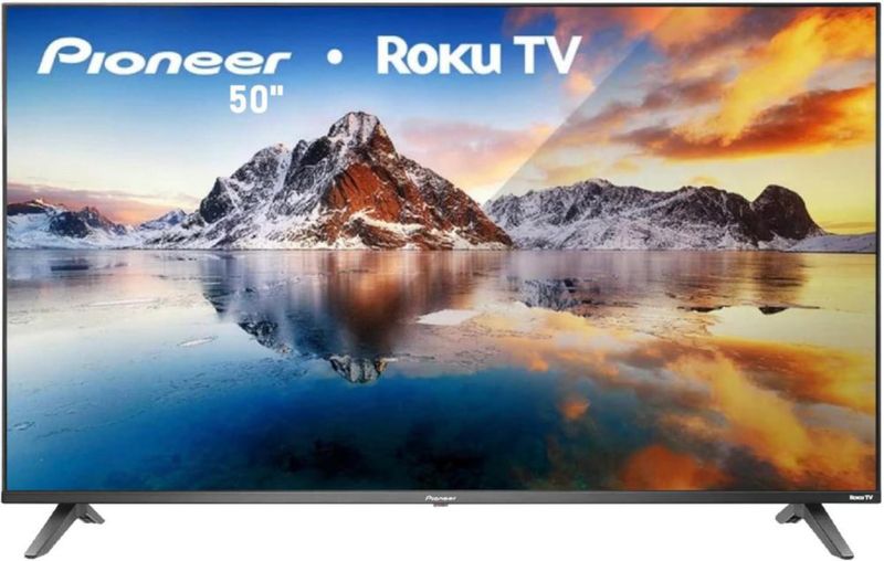 Pantalla Smart TV Pioneer 50” 4K UHD Roku HDR Dolby Audio WiFi Netflix YouTube HDMI USB