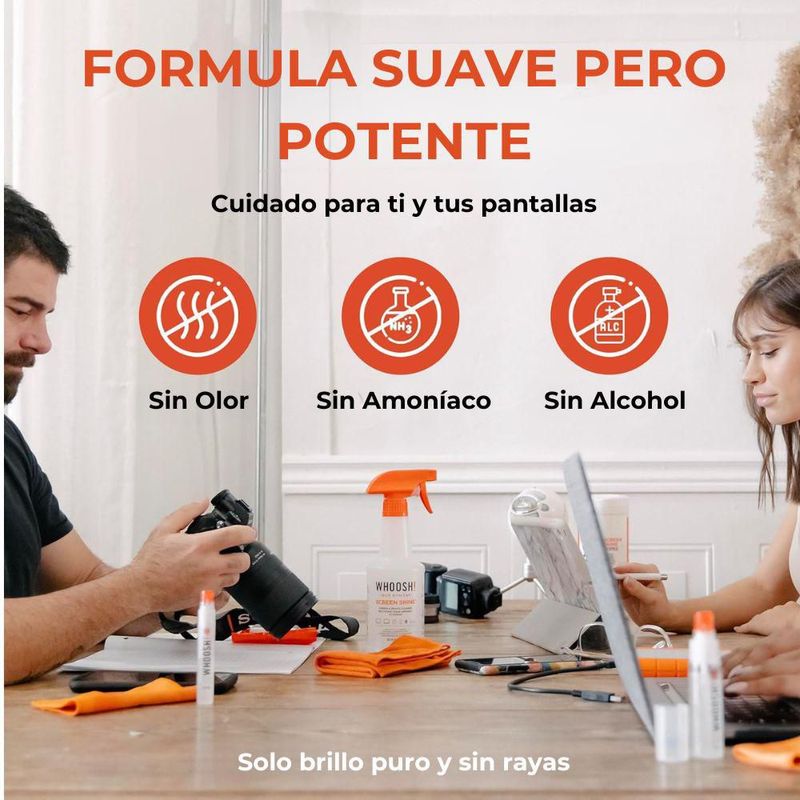 Líquido Limpiador Whoosh Refill 950ml Screen Shine Original