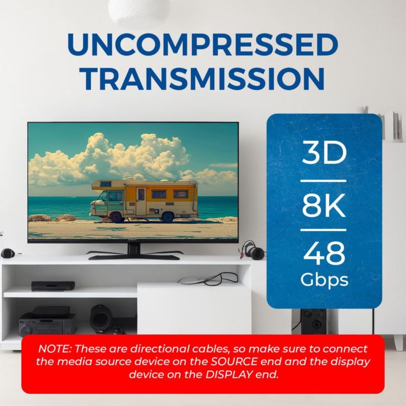 Cable HDMI OREI de 61 m 8K 60 Hz 4K 120 Hz HDR10+