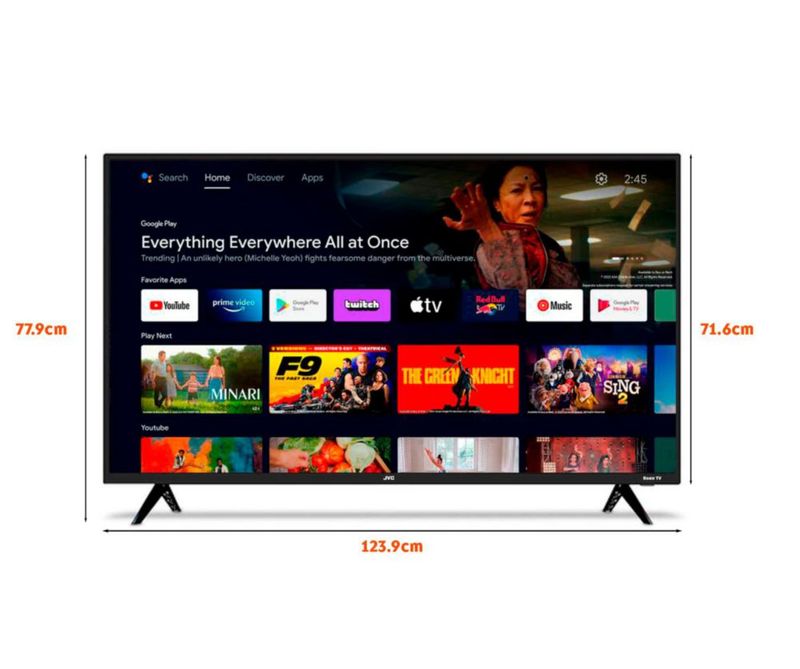 JVC Pantalla 55 Pulgadas UHD 4K Roku TV