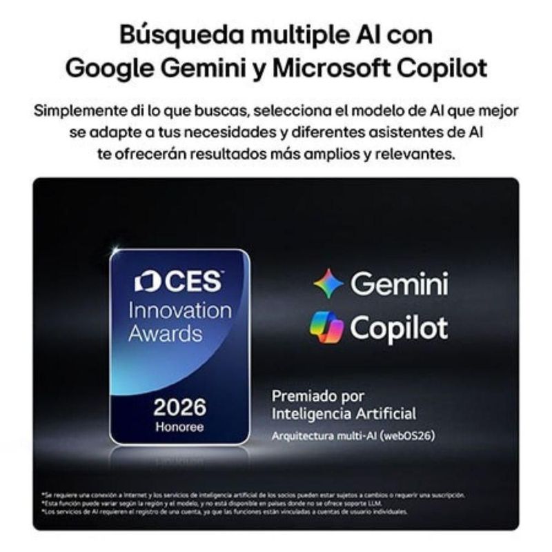 Pantalla Smart TV LG 42 pulgadas OLED evo AI C6 4K webOS 2026