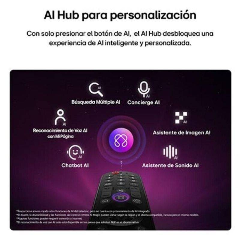 Pantalla Smart TV LG 42 pulgadas OLED evo AI C6 4K webOS 2026