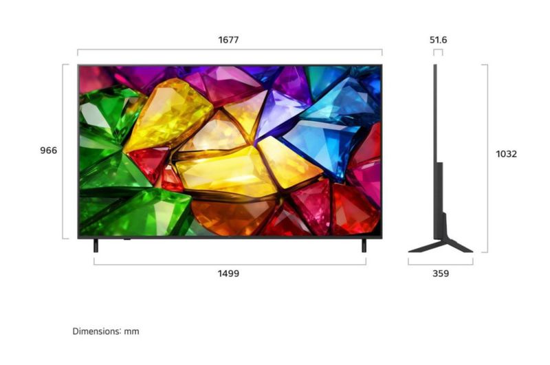 Pantalla Smart TV LG 75 pulgadas Mini RGB evo AI MRGB86 4K webOS 2026