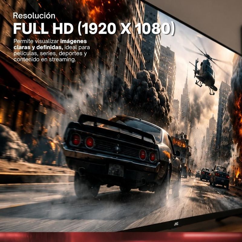 JVC Pantalla Smart TV 40 pulgadas Full HD LED Roku SI40FR