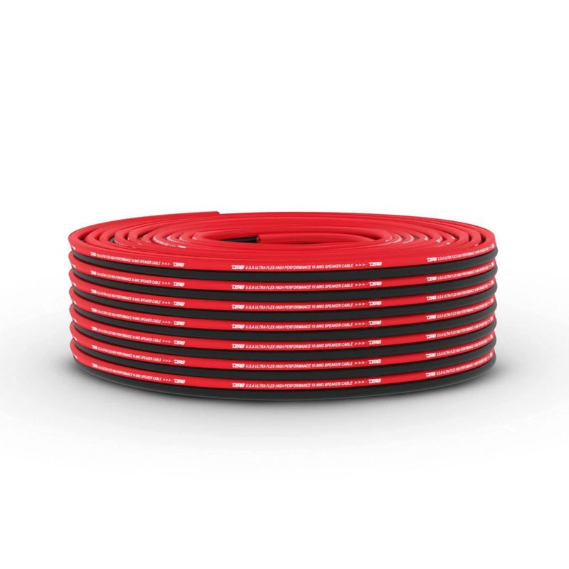 Cable para Bocina DS18 SW-12GA-100RB 12 AWG 30.5 m Rojo y Negro