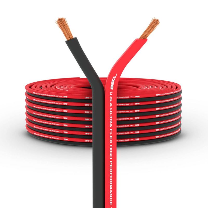 Cable para Bocina DS18 SW-12GA-100RB 12 AWG 30.5 m Rojo y Negro