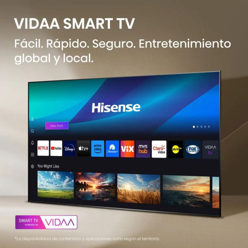 Smart TV Hisense 50" 4K UHD 50A6SV