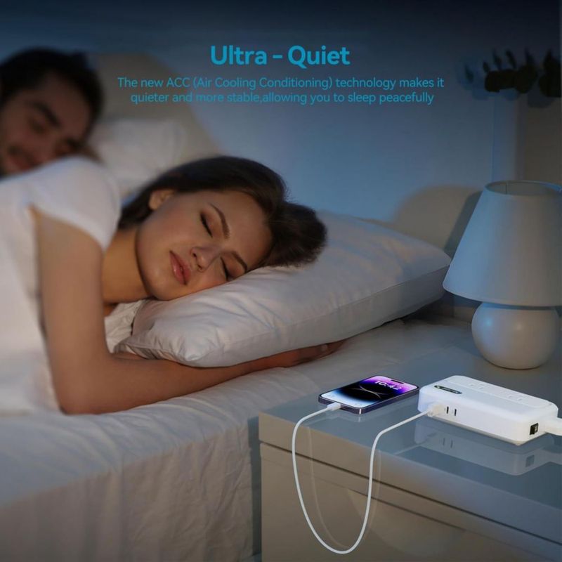 Convertidor de voltaje BESTEK 220V a 110V USB‑C 35W 300W