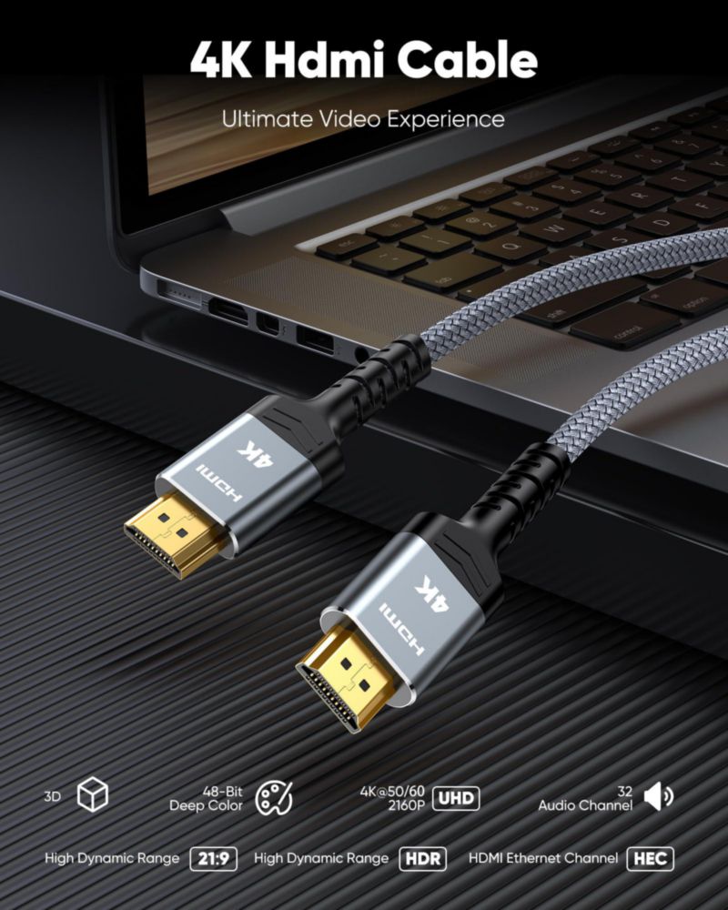 Cable HDMI Highwings 4K 45 m HDR 18 Gbps Ethernet ARC