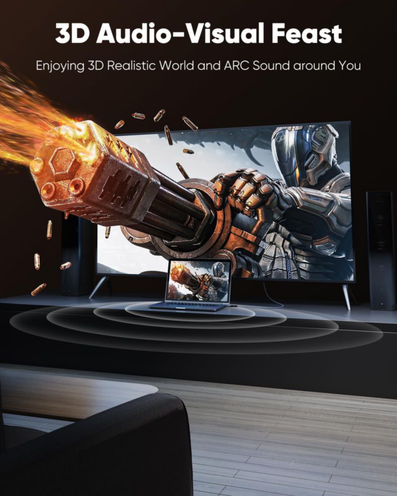 Cable HDMI Highwings 4K 45 m HDR 18 Gbps Ethernet ARC