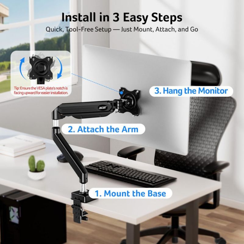 Soporte Ajustable para Monitor Acer Compatible con Pantallas de 17 a 34"