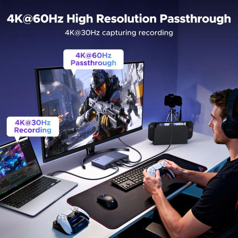 Tarjeta de captura de vídeo UGREEN 4K@30Hz USB 3.2