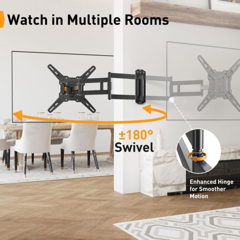 Soporte de Pared para TV Perlegear 32-65" de Movimiento Completo 400x400 mm