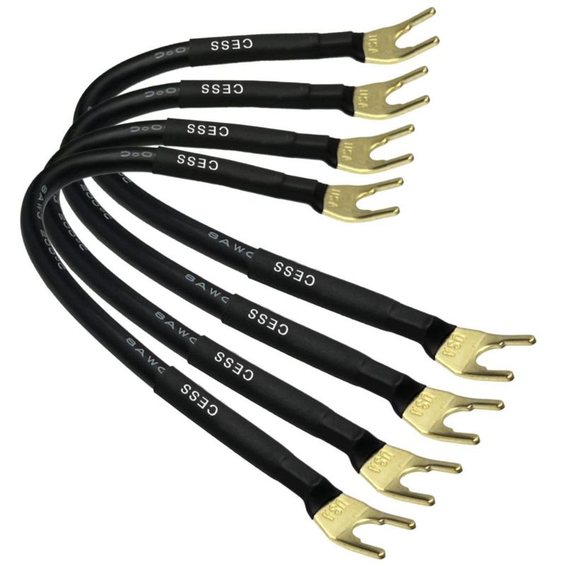 Cable de altavoz CNCESS 20 cm 8 AWG (4 unidades)