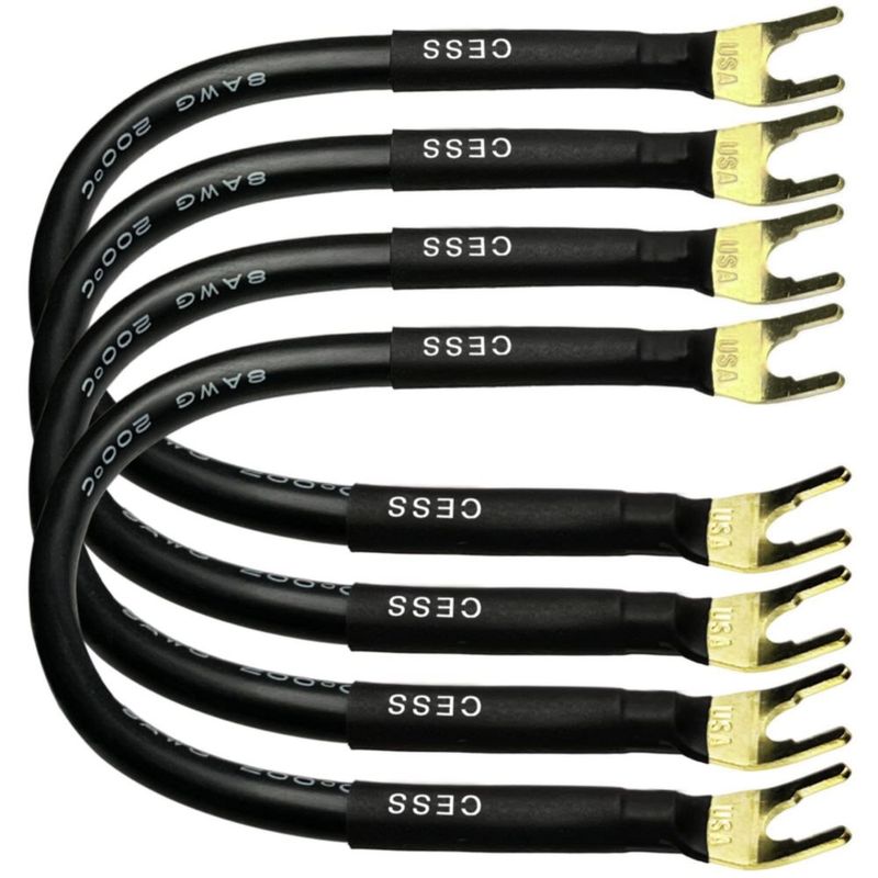 Cable de altavoz CNCESS 20 cm 8 AWG (4 unidades)