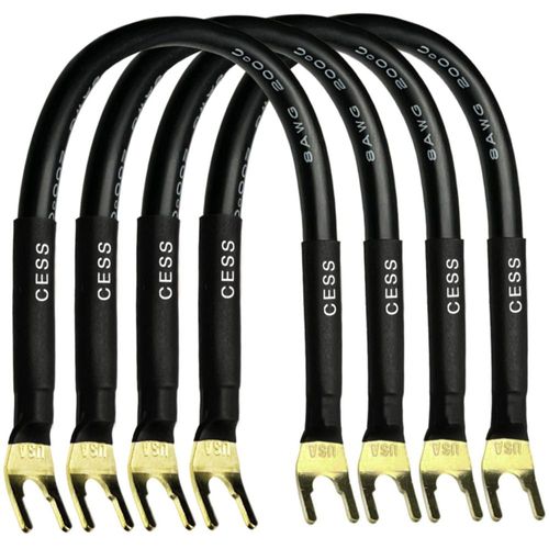 Cable de altavoz CNCESS 20 cm 8 AWG (4 unidades)