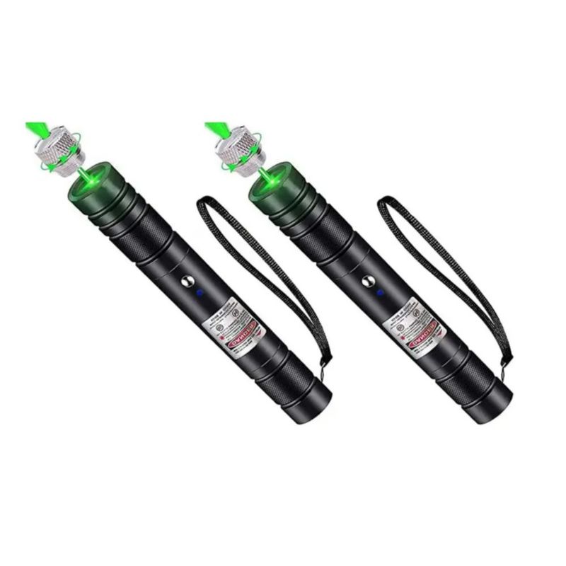 Puntero Láser Verde Proyector Con Carga Usb Recargable 20km, Color Negro