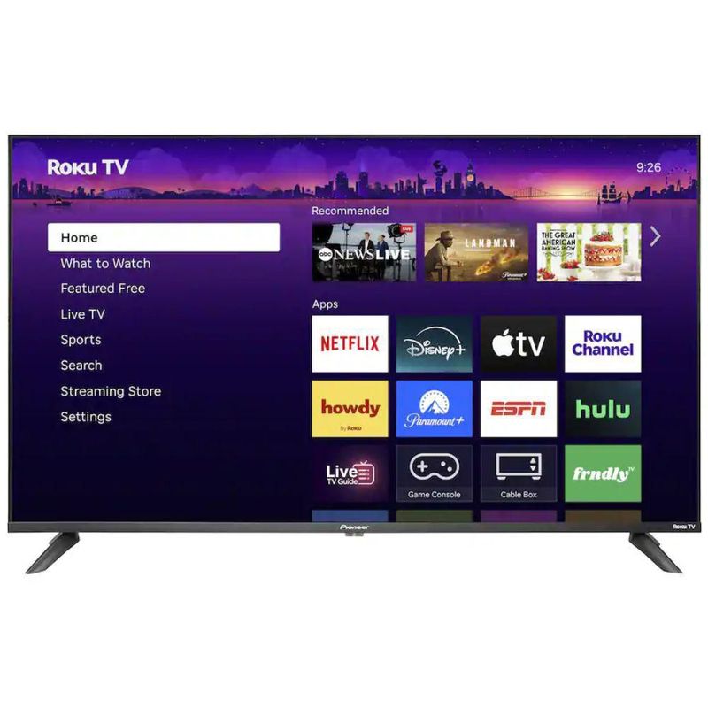Smart TV Pioneer 43 Pulgadas LED 4K UHD Roku TV HDR10 Dolby Audio