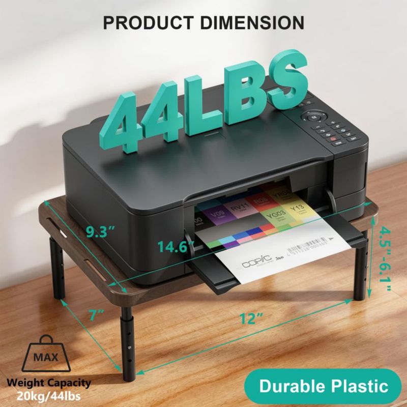 Soporte para Monitor WALI Ajustable 36 cm‑46 cm Negro