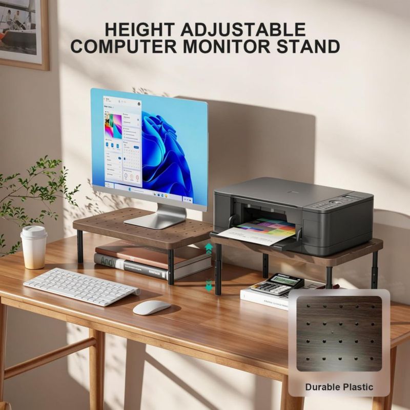 Soporte para Monitor WALI Ajustable 36 cm‑46 cm Negro