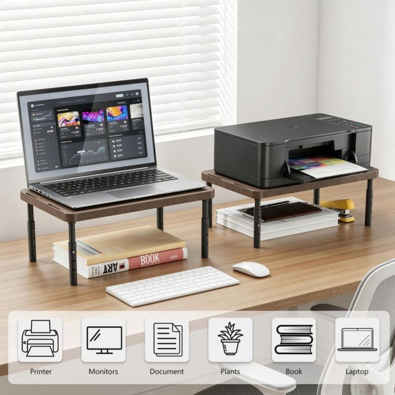 Soporte para Monitor WALI Ajustable 36 cm‑46 cm Negro
