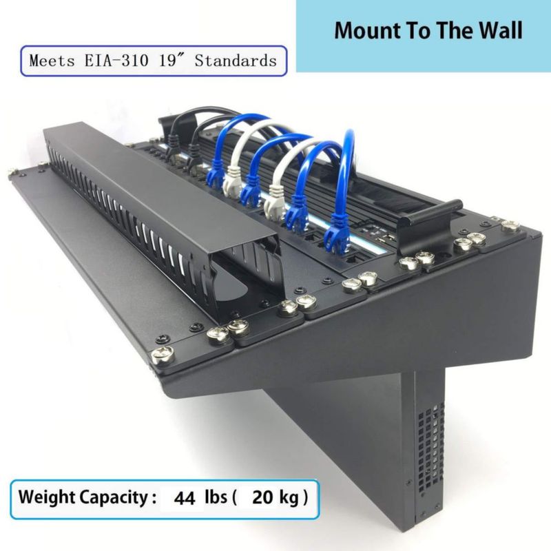 Rack de pared Mofangtech 6U 49x28x10 cm 20 kg